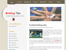 Tablet Screenshot of footballcapper.org